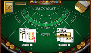 Screenshot of a Baccarat Table